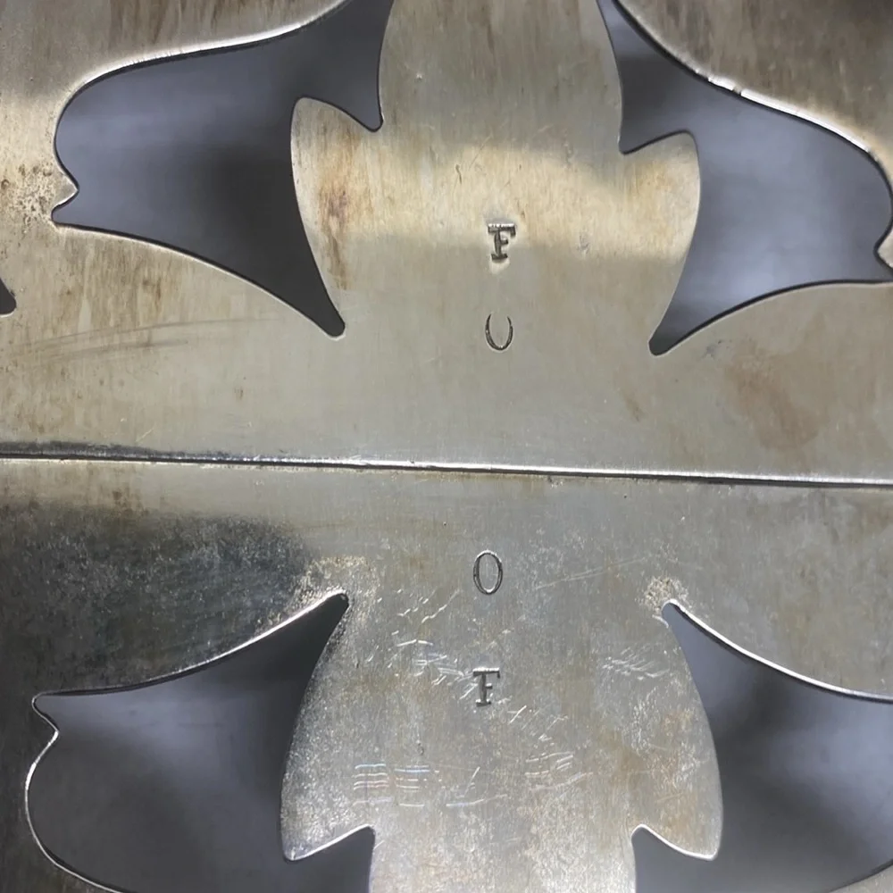 Silverplated Adjustable Footed Trivet Stamped FOOF 10”